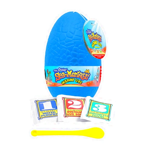 Sea Monkey's Sea-Monkeys® Egg Instant Life - World's Only Instant Pets® - Assorted Colors - Ages 6+ (Pack of 1)