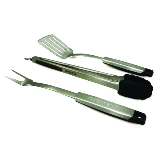 Cuisinart CGS-333 Professional Grill Tool Set (3-Piece),Black and Stainless Steel