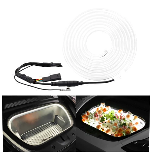 1797 Frunk Light Strip for Tesla Model 3 Model Y 2021-2024 Front Trunk LED Interior Ambient Lighting Accessories Auto ON/Off 12-16V White 6000K