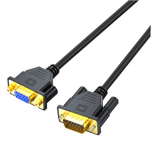 UV-CABLE VGA Extension Cable, VGA Cable Male to Female 6 Feet (VGA 15 Pin), SVGA Male to Female HD15 Monitor Video Adapter Cable Support 1080P Full HD for Laptop, PC, Projector, HDTV, Display