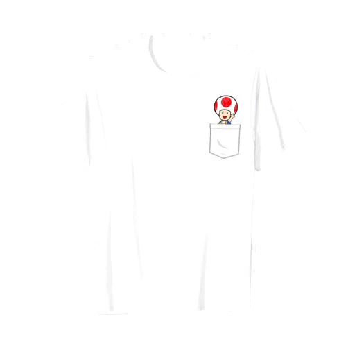 Super Mario Toad Pocket T-Shirt
