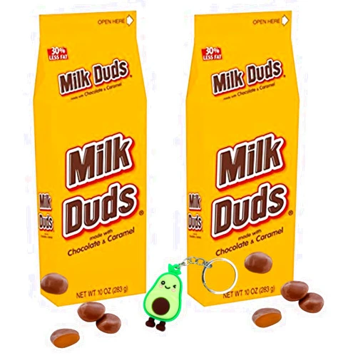 ELI&VAL Milk Duds Candy, (2 Pack) Made with Chocolate & Caramel 10 oz Big Box Chocolate milk/Easter, Christmas, Valentine (2)
