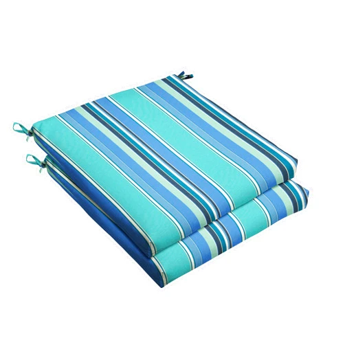 Mozaic Sorra Home Bristol Trupedic x Sunbrella-Indoor Outdoor Chair Cushions, Set of 2 | Perfect for Office, Dining, Kitchen, Patio, Porch or Deck | Measurements 20 in x 2.5 in | Dolce Oasis, 2 Count