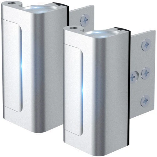 Rerishom 2 Pack Door Lock Withstand 800 lbs for Inward Swinging Door,Door Reinforcement Lock with 8 Screws to Prevent Unauthorized Entry, Child Proof Pin Tumbler for Extra Home Security and Privacy