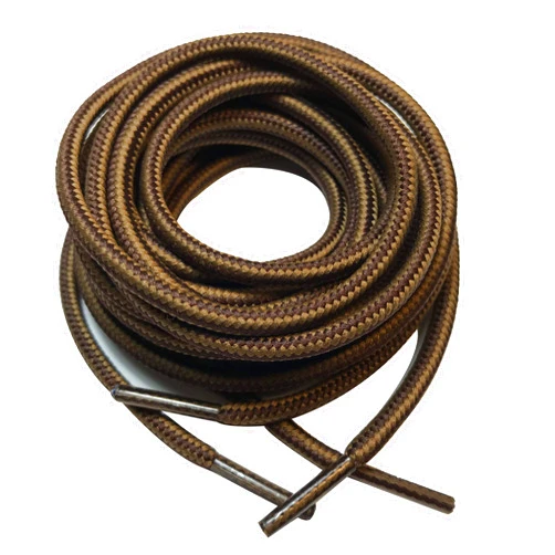 B&Q 3 Pairs Heavy Duty Round Boot Laces Shoelaces for Hiking Walking Construction Safety Work Boots Shoes