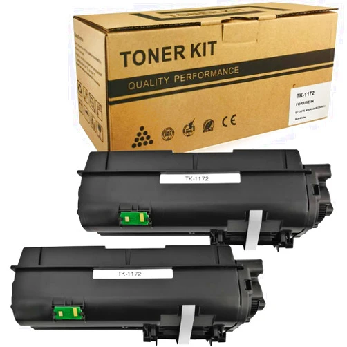 VICTORSTAR Compatible Toner Cartridges TK1172 TK-1172 2 Black 7200 Pages for Kyocera ECOSYS M2040 M2040dn M2540 M2540dn M2540dw M2640 M2640idw Laser Printers