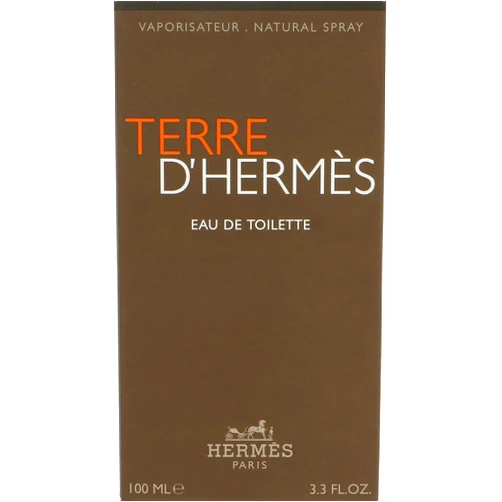 Hermes HERMÉS Terre D'Hermes Eau de Toilette spray for Men, 3.3 Ounce