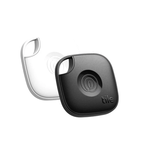 Tile by Life360 Mate - Bluetooth Tracker, Keys Finder and Item Locator for Keys, Bags and More. Phone Finder. Both iOS and Android Compatible. 2-Pack (Black/White)