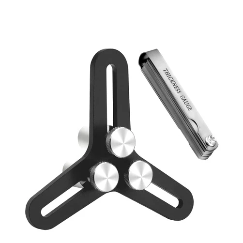 Kujunpao Universal Piston Ring Squaring Tool for End Gap 2-5inch Bores with 32 Blades Feeler Gauge Gap Measuring Tool ﻿