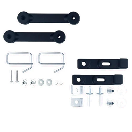 AMTHKNO M72426 Rubber Hopper Latch Strap and M67099 M67099B Bagger Chute Strap W/Hardware Kit, for John Deere D100 E100 F910 G100 L100 X125 Z245 and More.