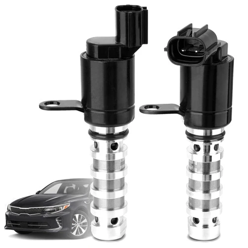 YEHERIT 2PCS Intake & Exhaust Engine Variable Valve Timing (VVT) Solenoid Compatible with Hyundai Sonata Santa Fe Tucson & Kia Sorento Forte Optima Sportage 2.0L 2.4L Replace# 24375-2G500 243552G500