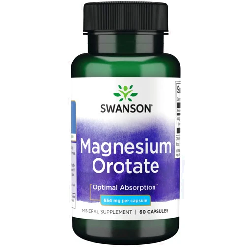 Swanson Magnesium Orotate 40 Milligrams 60 Capsules
