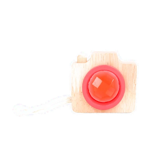 Pilipane Bee Eye Effect Unique Prism Lens Toy, Mini Wooden Camera Toy with Multi Prism Kaleidoscope, Wooden Multi Prisms Kaleidoscope Toy(red), Mini Wooden Camera Toy with Multi Prism KaleidoscoPrism Lens T