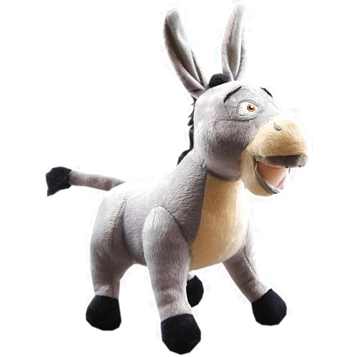 SecretCastle The Donkey Plush Toy 12'' L Stuffed Animal Donkey Plush Donkey Toy Christmas New Year (Donkey)