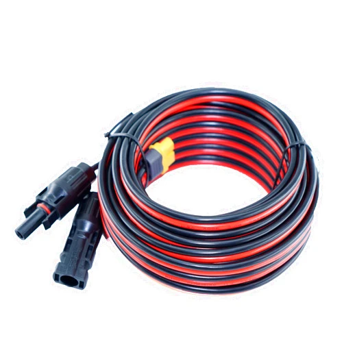 IHaospace XT60 Adapter to Solar Connector Cable 12AWG 25FT, XT60 to Solar Panel Extension Cable 12 Gauge 7.62m for Ecoflow River and Delta Series Buetti EB55 Power Station Solar Panel