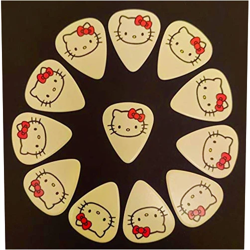 Generic imprinted guitar picks Hello Kitty (Kitty White) Guitar Picks (12 Picks) - (Buy 2, save 50% on 2nd)