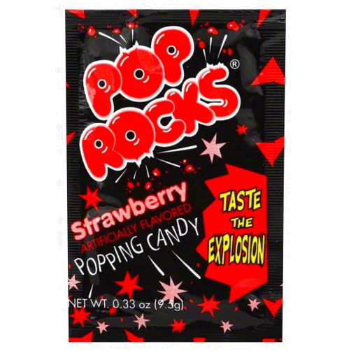 Pop Rocks Strawberry 0.33 oz Each (Pack of 24)