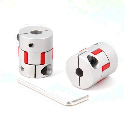 Zeberoxyz 2PCS 5mm to 8mm Aluminium Plum Flexible Shaft Coupling Diameter25mm Length30mm 5x8mm Motor Connector Flexible Coupler for 3D Printer CNC Machine and Servo Stepped Motor（5x8mm）