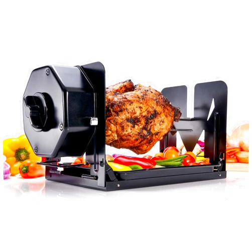 Rototisserie Non Electric Rotisserie Machine. Portable for Convection Oven,Air Fryer Oven,BBQ Rotisserie,Fire Pit. Self Rotating Spit Roaster for Rotisserie Chicken,Shawarma,and 5lbs Foods