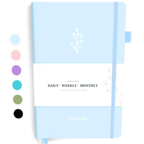Forvencer Undated 2025 Planner, Forvencer B5 Daily Weekly & Monthly Planner 2025-2026, 12 Months Calendar Agenda Planner Organizer Notebook, Simplified Large Schedule Book for Men Women, 7