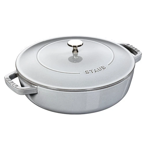 Staub 12612418 – Bräter Chistera 24 cm grau induktionsgeeignet 40511 – 471 – 0 (H. Nr.)