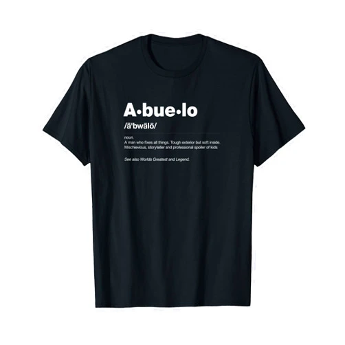 Grandpa Dictionary Definition Gift Funny Dictionary Definition Fathers Day Gift Grandpa Abuelo T-Shirt