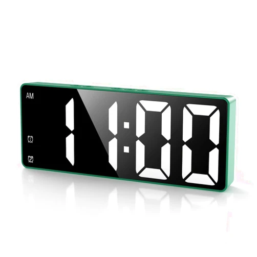 LOFICOPER Digital Alarm Clock for Bedroom, New Version 6.5'' LED Alarm Clock, Electronic Desk Clock with Dual Alarm, Snooze, Temperature, USB Rechargeable, for Elders, Teens