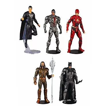 TMP TOYS / MCFARLANE'S TOYS DC Justice League 7IN Scale Action Figures Set of 5