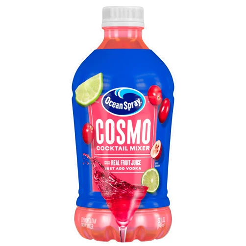 Ocean Spray® Cosmopolitan Cocktail Mixer, Drink Mixer Made with Real Fruit Juice, 32 Fl Oz Bottle
