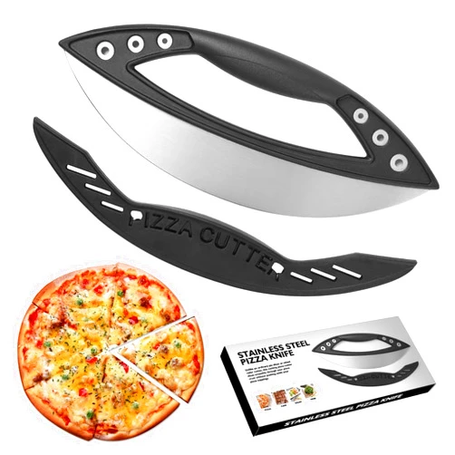 Vartraflux Pizza Cutter Rocker Blade 12 Inch ，Pizza Slicer，Slice And Dice With Ease-Ideal For Pizza Sauce, Bread, Pizza Rolls, And Frozen Pizza