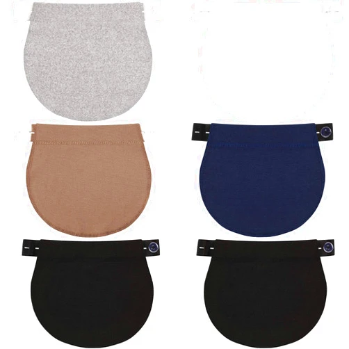 WILLBOND 6 Packs Maternity Pants Extender Adjustable Waist Extenders Pregnancy Waistband Elastic Pregnancy Trouser Belly Bands for Pregnant Women Maternity Band for Jeans Pants