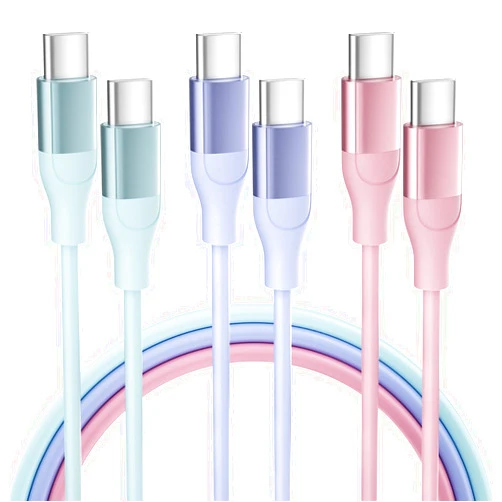 Supple Nips USB C to USB C Cable, 3 Pack 6 FT USB C Charger Cable 60W Type C to USB C Cable Fast Charging Cord for iPhone 15 Pro Plus iPad MacBook Samsung Switch LG and More