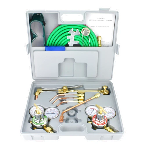 SÜA Oxygen and Acetylene Gas Cutting, Welding and Heating Set - Medium Duty Torch - Plastic Box - Model: Wyvern V