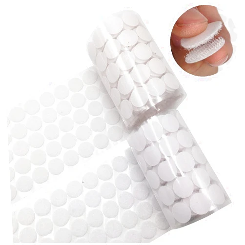 Alwaysuc 1000pcs (500 Pair Sets) 20mm(0.78in) Diameter Sticky Back Coins Hook & Loop Self Adhesive Dots Tapes