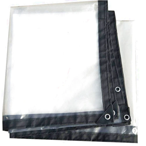 LIANGLIANG-fang shai wang LIANGLIANG Tarpaulin Waterproof Heavy Duty Sheet Outdoor Rainproof Shading Tear Resistance with Metal Hole Eye Plastic PE, 24 Sizes (Color : Clear, Size : 2x5m)