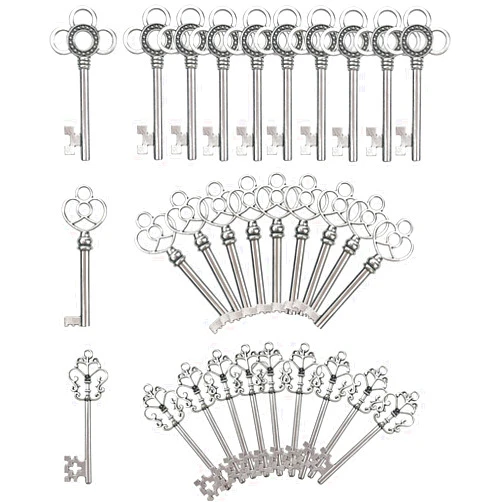 Salome Idea Mixed Set of 30 Large Skeleton Keys - Set of 30 Keys