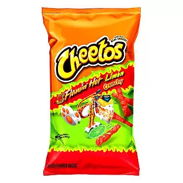 Cheetos Store 9oz Cheetos Flamin Hot Limon Crunchy (Flaming Hot Lime), Pack of 4