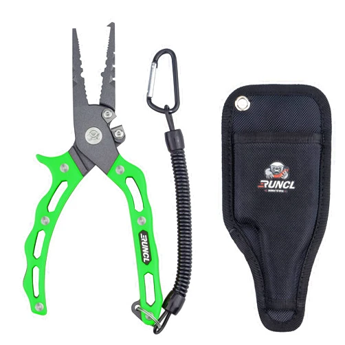 RUNCL Fishing Plier, Fish Lip Gripper Kit, Fishing Remover Extractor, Multi-Function Fishing Tools for Saltwater, Freshwater, Ice Fishing, Premium Fishing Gifts for Men