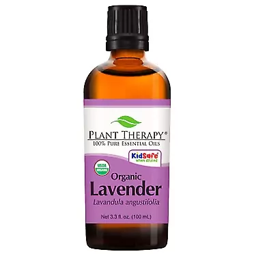 Plant Therapy Organic Lavender Essential Oil 100% Pure, USDA Certified Organic, Undiluted, Natural Aromatherapy, Therapeutic Grade 100 mL (3.3 oz) 3.3 Fl Oz