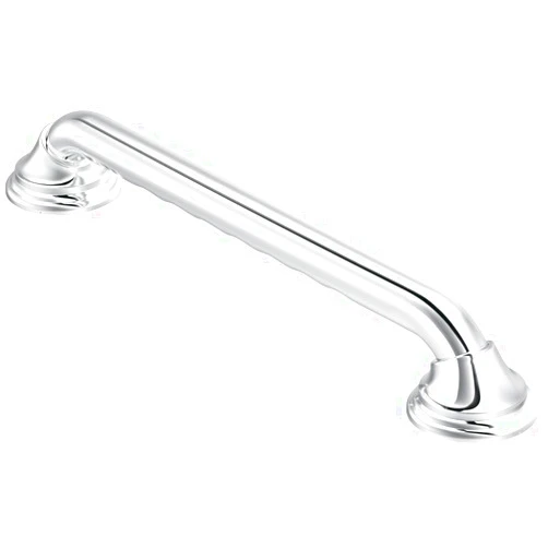 Moen LR8716D3GCH Bathroom Safety 16-Inch Designer Bathroom Grab Bar with Curled Grip, Chrome