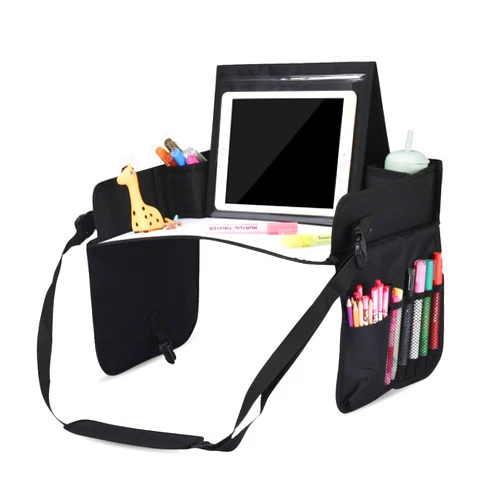 Kidzlane Kids Travel Car Seat Table Tray - Toddler Activity Table - Travel Car Organizer Essentials for Airplane, Kids Lap Tray Road or Car Trip, Car Table Tray