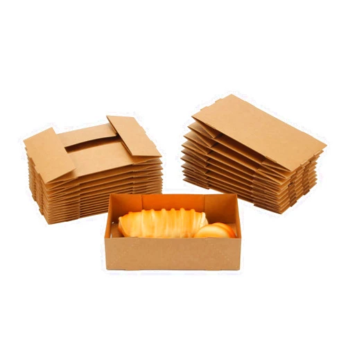 KVMORZE 60 Pack 4Lb Paper Food Trays, 4 Corner Pop Up Cardboard Food Containers, Foldable Disposable Grease-Proof Food Box Snack Boxes for Holding Food Drink at Theaters Party Stadiums