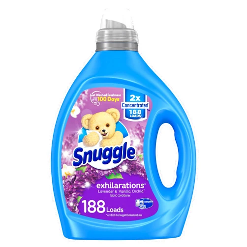 Snuggle Exhilarations Liquid Fabric Softener, Lavender and Vanilla Orchid, 2X Concentrated, 188 Loads