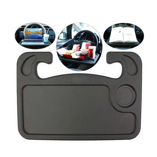 Tryway Model 3/Y Eating/Laptop Steering Wheel Desk Black Tesla Car Travel Table Laptop Desk Eating Notebook Holder Accessories