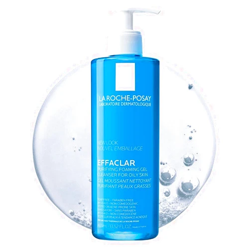 La Roche-Posay Effaclar Purifying Foaming Gel Cleanser for Oily Skin, With Zinc Pidolate To Remove Excess Oil & Shine, Alcohol Free & Oil Free, Face Wash For Oily Skin, Sensitive Skin Tested