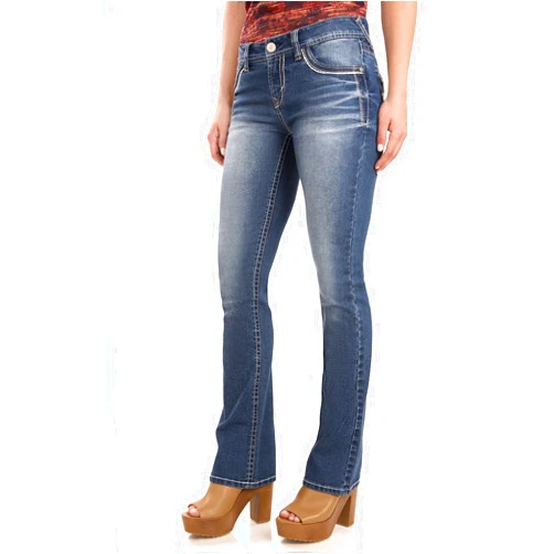 WallFlower Women's Legendary Bootcut Mid-Rise Insta Stretch Juniors Jeans (Standard and Plus)