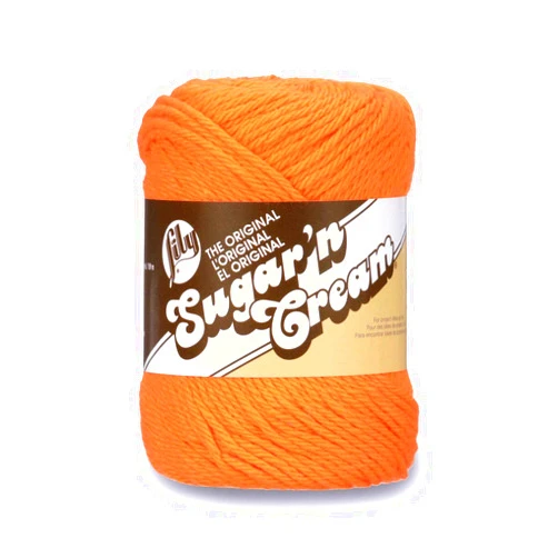 Lily Yarns Lily Sugar 'n Cream Yarn Solid (01628) Hot Orange