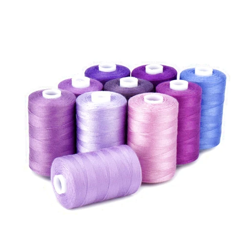 Funthread Sewing Thread 12 Colors Set 40S/2 for Sewing Machine,Quilting,Hand Sewing (10 Purple Colors)