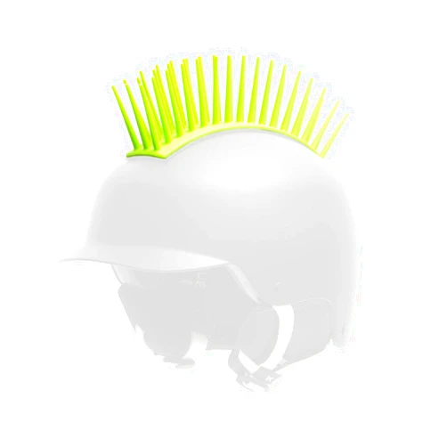 Helmet Head Cool Craniums Green Mohawk (Helmet Not Included)