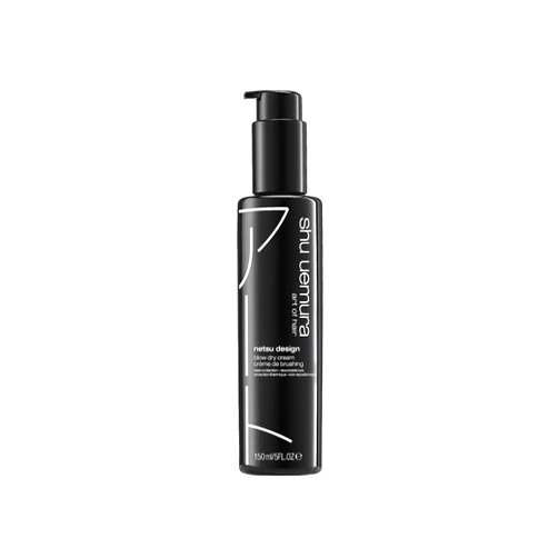 Shu Uemura Netsu Design Blow Dry Cream - Styling Primer and Heat Protectant, Adds Volume and Smoothness, Medium Hold and Flexible Control